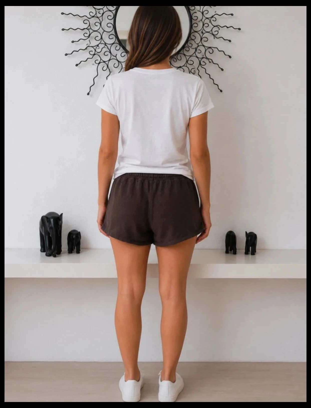 Mini-Short Marrom Pull & Bear Pacific Republic – Tamanho XS Descanso – photo 6